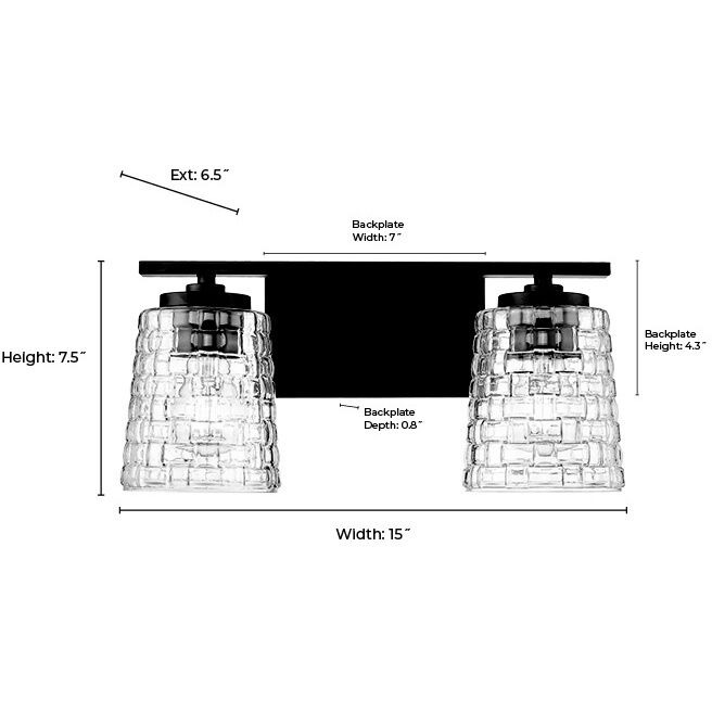 Saben 2 Light 15 inch Vintage Brass Bathroom Vanity Light Wall Light